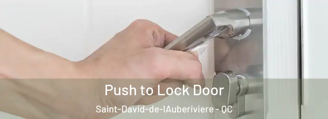  Push to Lock Door Saint-David-de-lAuberiviere - QC