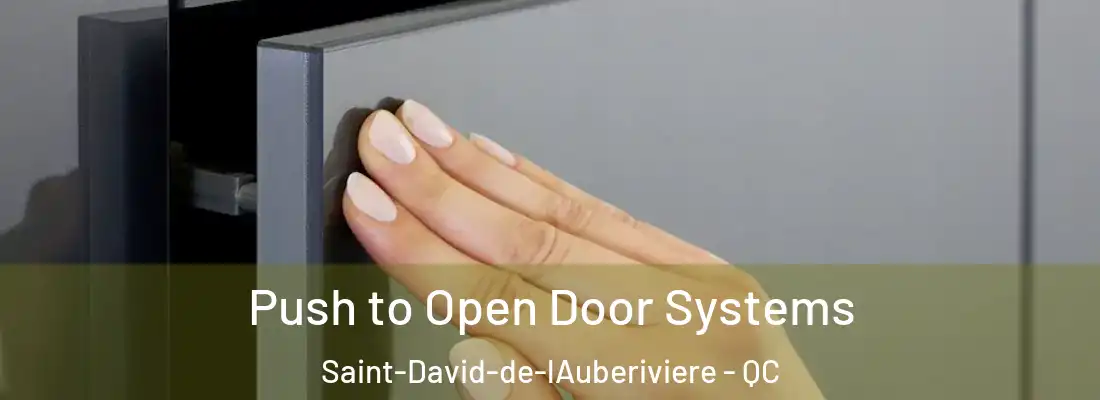 Push to Open Door Systems Saint-David-de-lAuberiviere - QC