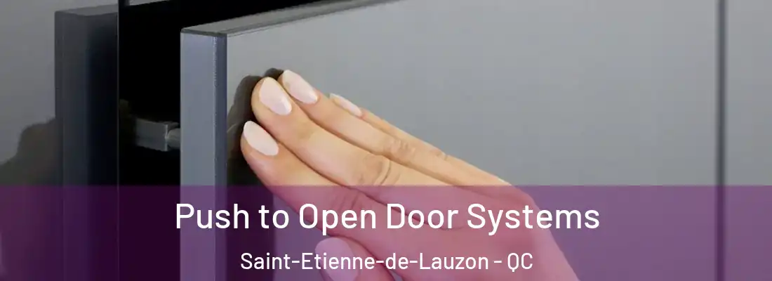 Push to Open Door Systems Saint-Etienne-de-Lauzon - QC